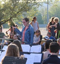 ice cream social and band concert