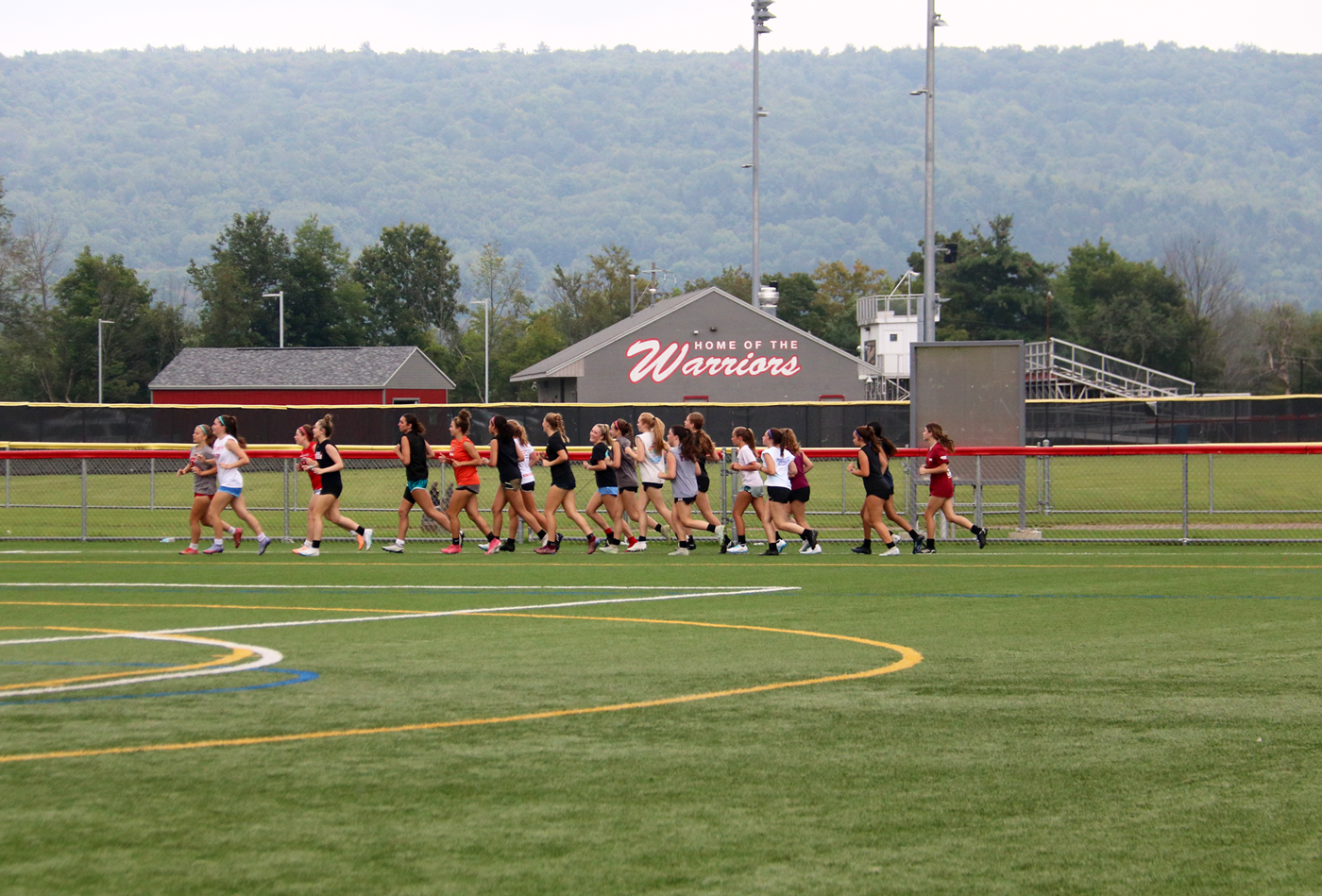 students running