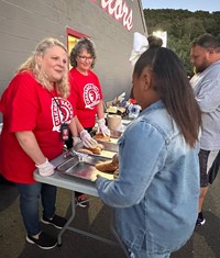 people at rally in the valley event