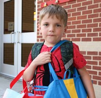 students on first day of school