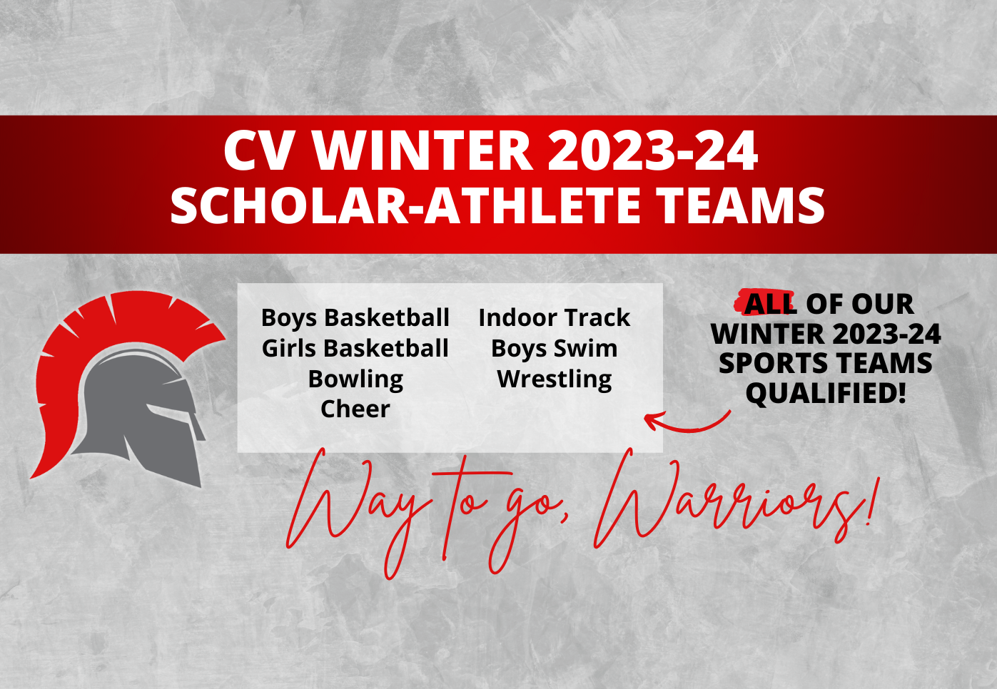 C V Winter 2023-24 Scholar-Athlete Teams