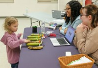 people at STEAM Night event