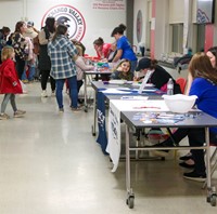 people at STEAM Night event