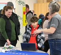 people at STEAM Night event