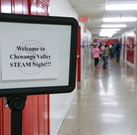 people at STEAM Night event