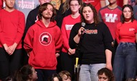 students singing in choral concert