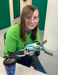 students participating in Southern Tier Robotics Competition