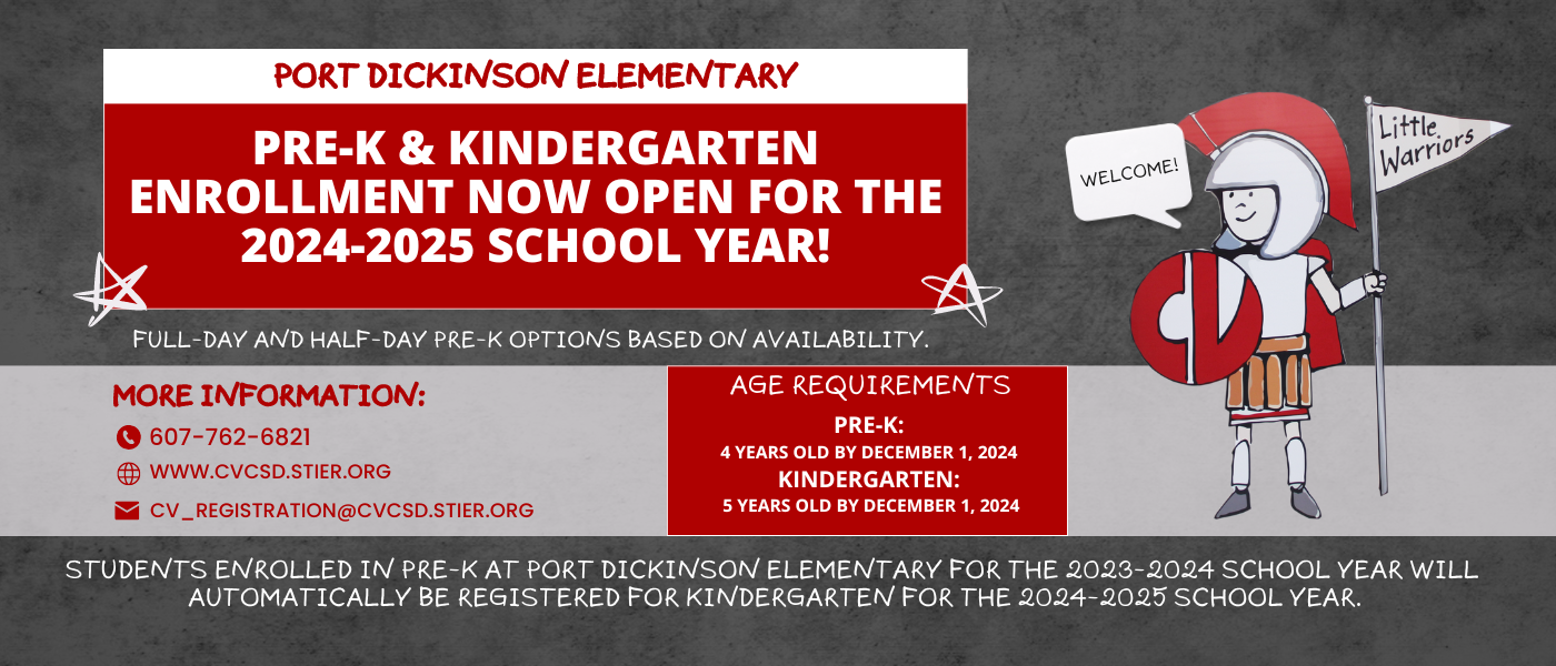 pre-K and kindergarten enrollment now open