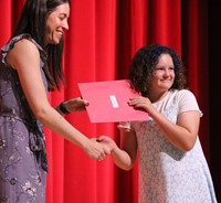 people at fifth grade moving up ceremony