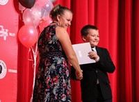 people at fifth grade moving up ceremony