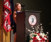 people at fifth grade moving up ceremony