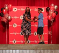 people at fifth grade moving up ceremony