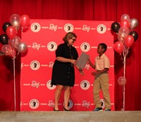 people at fifth grade moving up ceremony