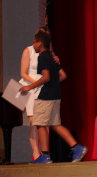 people at fifth grade moving up ceremony
