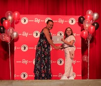 people at fifth grade moving up ceremony