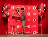 people at fifth grade moving up ceremony