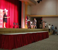 people at fifth grade moving up ceremony