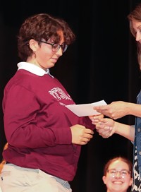people at senior scholarship and awards night