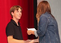 people at senior scholarship and awards night