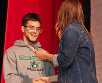 people at senior scholarship and awards night