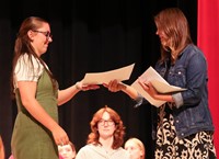 people at senior scholarship and awards night