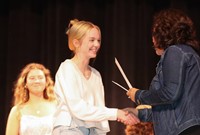 people at senior scholarship and awards night
