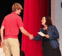 people at senior scholarship and awards night