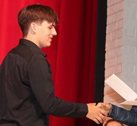 people at senior scholarship and awards night