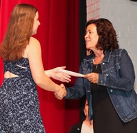 people at senior scholarship and awards night