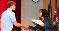 people at senior scholarship and awards night
