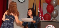 people at senior scholarship and awards night