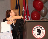 people at senior scholarship and awards night