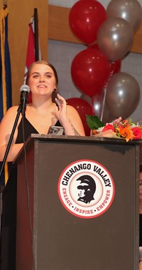 people at senior scholarship and awards night