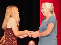 people at senior scholarship and awards night