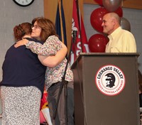 people at senior scholarship and awards night