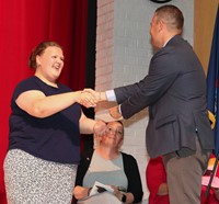 people at senior scholarship and awards night