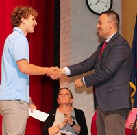 people at senior scholarship and awards night