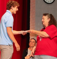 people at senior scholarship and awards night