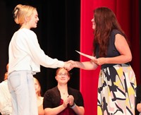 people at senior scholarship and awards night