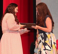 people at senior scholarship and awards night
