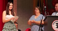 people at senior scholarship and awards night
