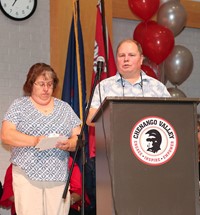 people at senior scholarship and awards night