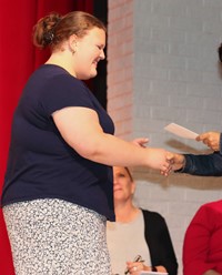 people at senior scholarship and awards night