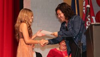 people at senior scholarship and awards night