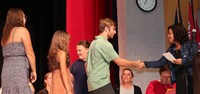 people at senior scholarship and awards night