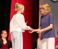 people at senior scholarship and awards night