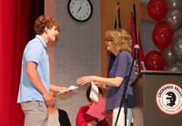 people at senior scholarship and awards night