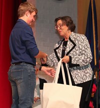 people at senior scholarship and awards night