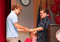 people at senior scholarship and awards night