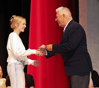 people at senior scholarship and awards night
